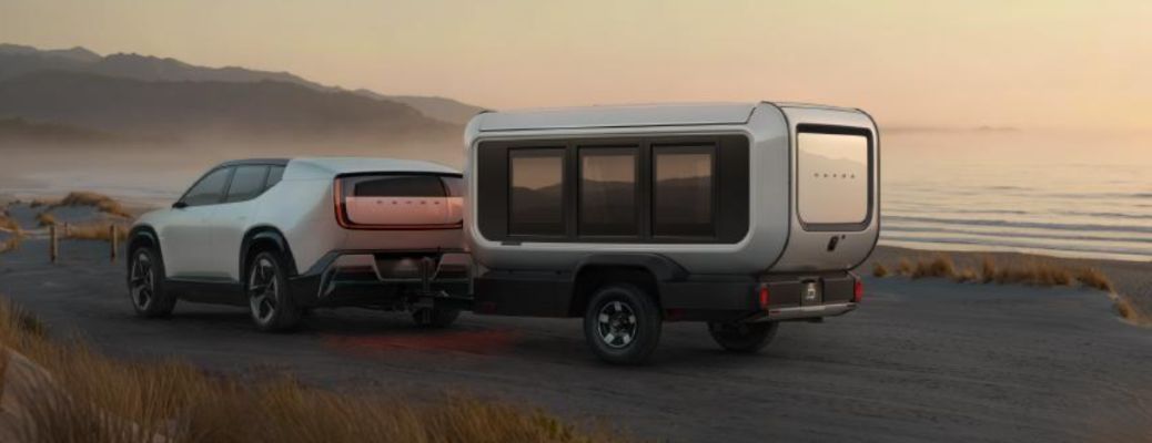 side view of the Honda lightweight towable travel trailer