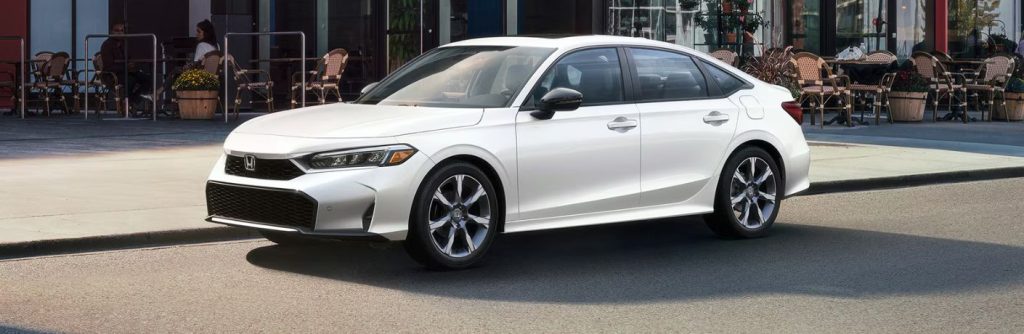 Honda Civic on a city street