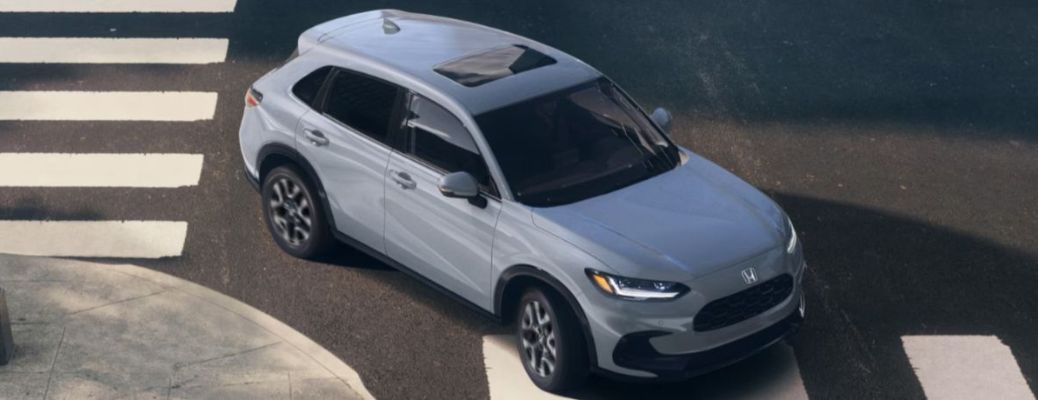 2026 Honda HR-V Gray on the road