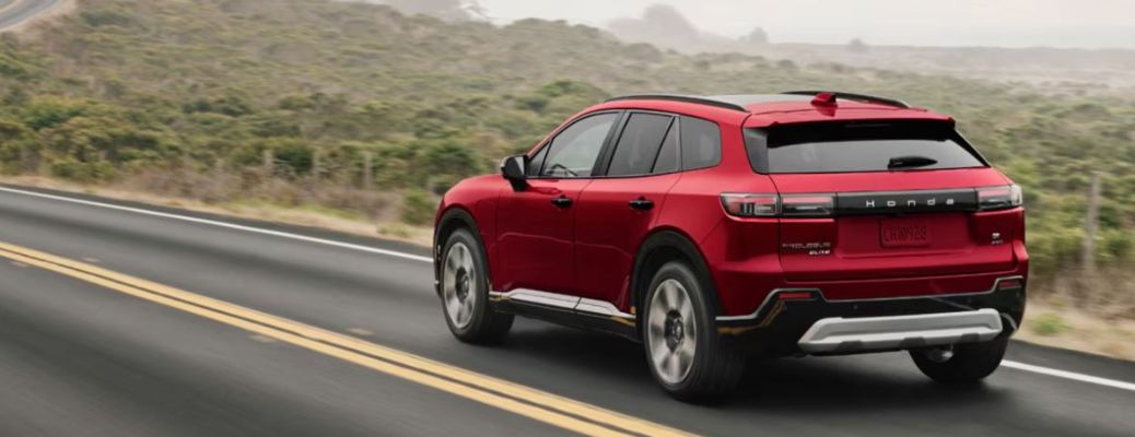 2026 Honda Prologue Red on the road