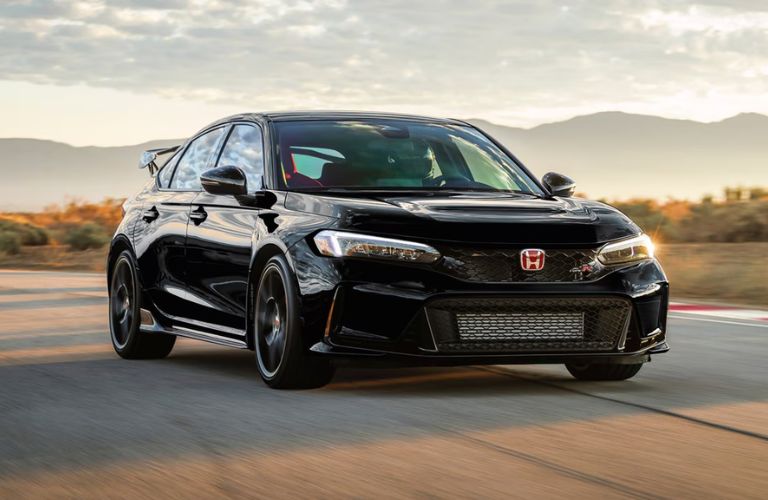 2026 Honda Civic Type R Black on the road