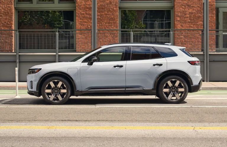 Side view of the 2026 Honda Prologue White