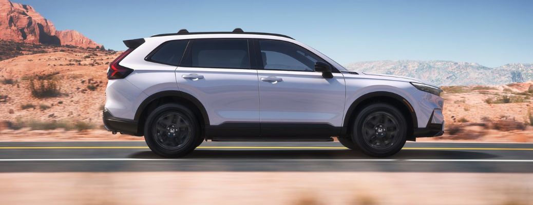 Side view of the 2026 Honda CR-V White