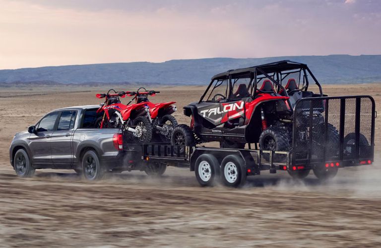 2026 Honda Ridgeline towing a trailer
