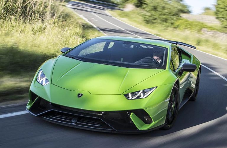 Lamborghini Huracan Performante front and side view