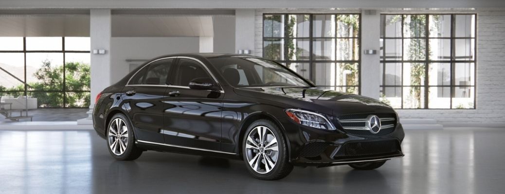 2021 Mercedes-Benz C 300 Sedan side and front view