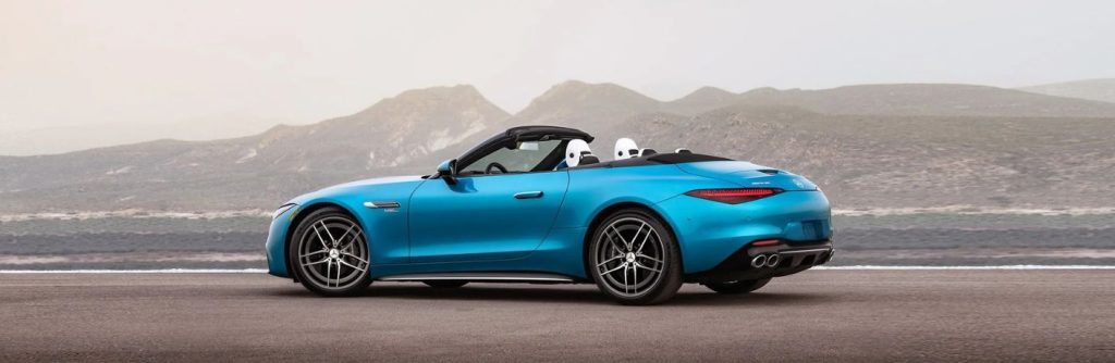 2025 Mercedes-Benz convertible with top down