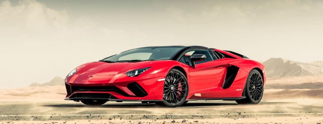 Lamborghini Aventador S Roadster front and side view