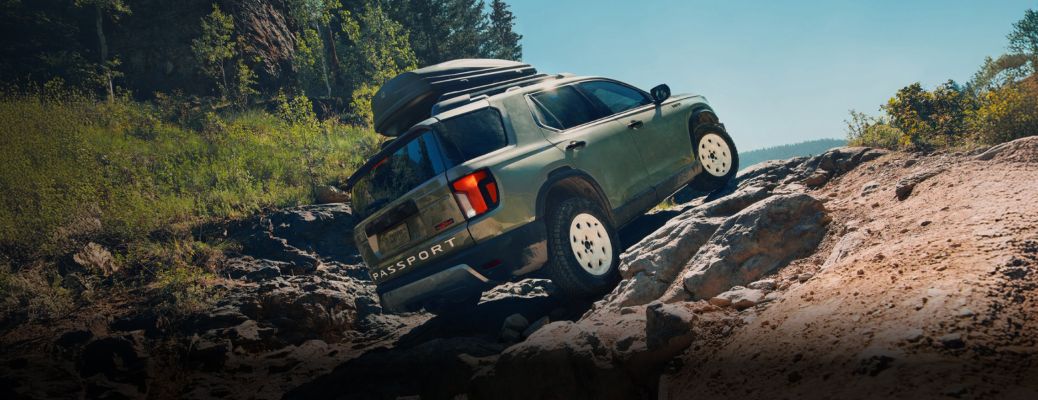 rear quarter view of the 2025 Honda Passport