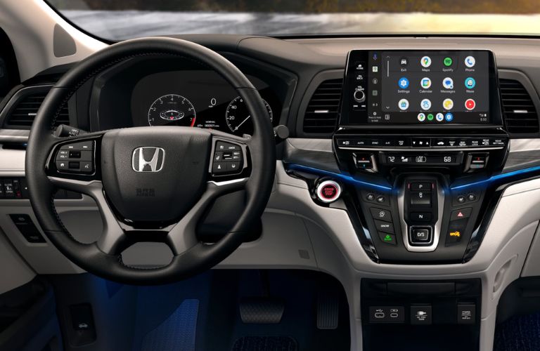 dashboard view of the 2025 Honda Odyssey