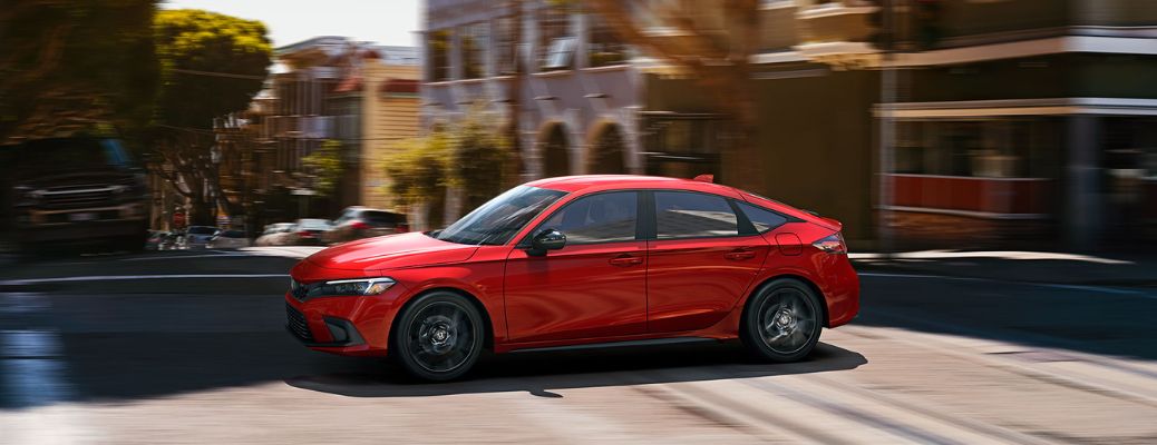 side view of the 2025 Honda Civic Hatchback