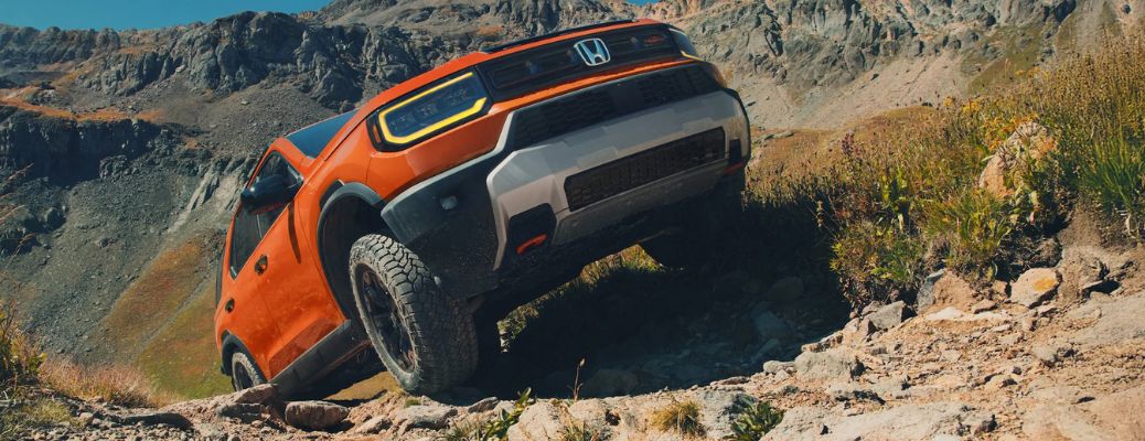 2026 Honda Passport on rocky terrain