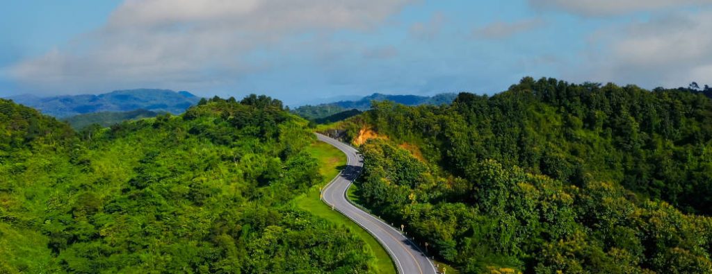 A mountain pass on the Road trip to Cabo Rojo Salt Flats 