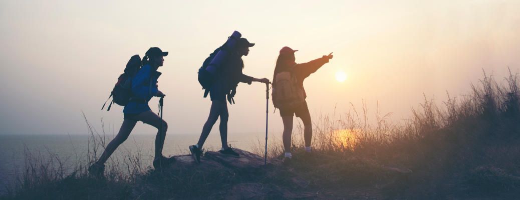 People hiking