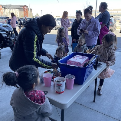 activity table at the Sherwood Powersports & Marine grand opening
