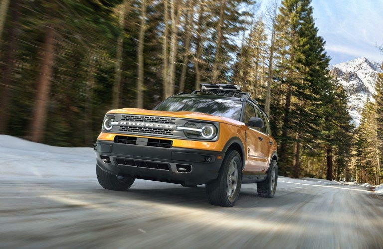 2021 Ford Bronco Sport front view on road