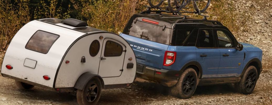 2025 Ford Bronco Sport towing a small trailer