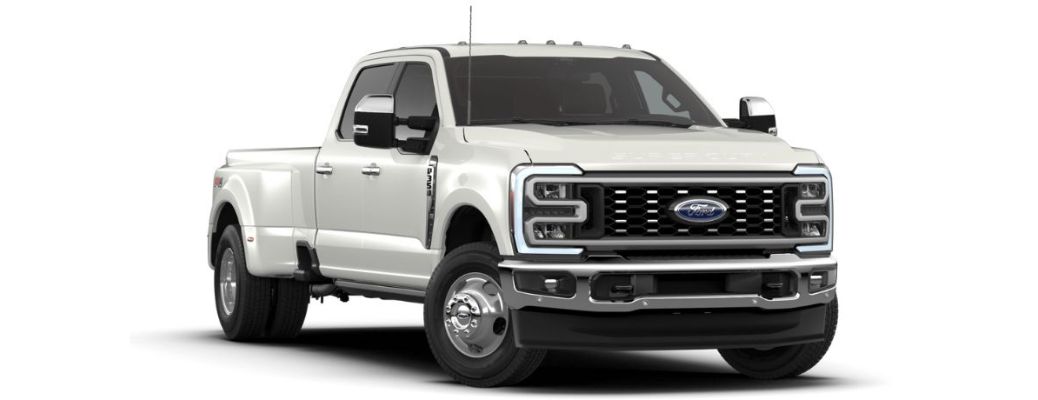 2026 Ford Super Duty F-350 side and front view