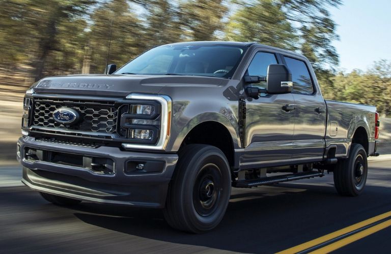 2026 Ford Super Duty F-350 front and side view