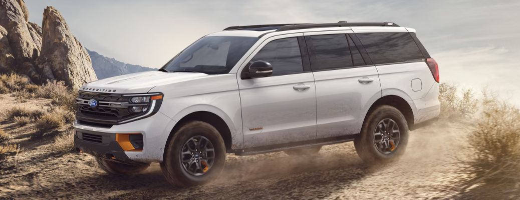 2027 Ford Expedition partial front and side view