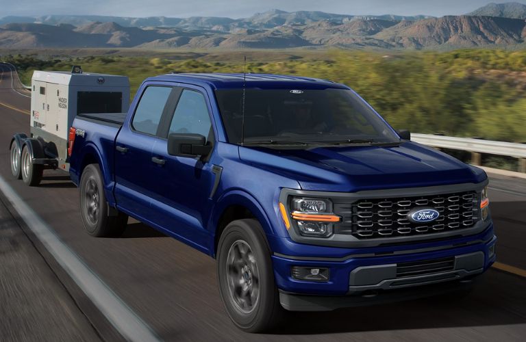 2026 Ford F-150 side and front view