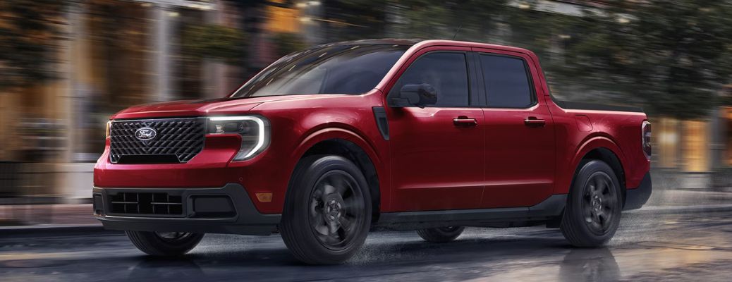 2026 Ford Maverick partial front and side view