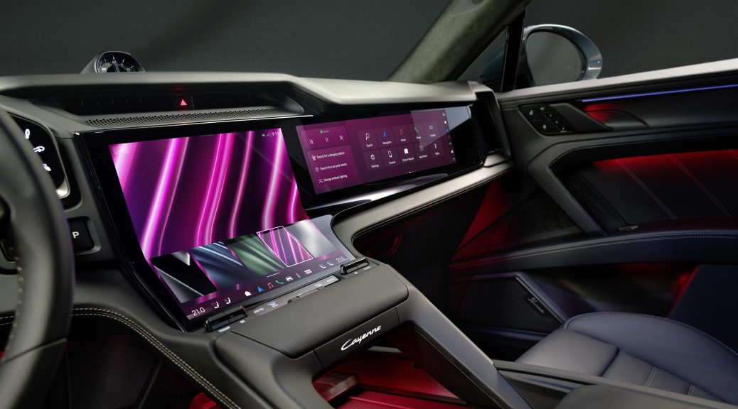 new cayenne electric digital interior