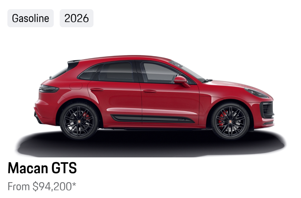 2026 Porsche Macan GTS Specs