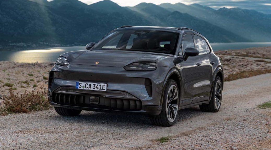 porsche cayenne electric exterior shot