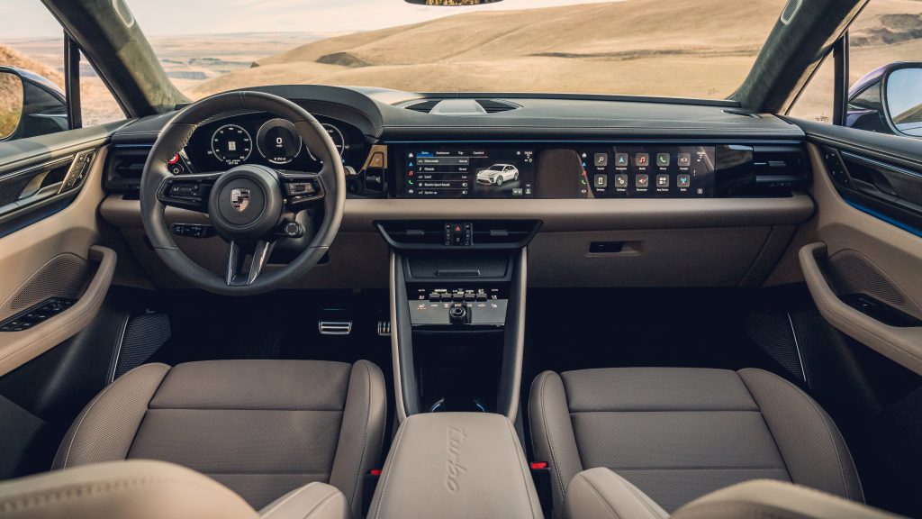 Macan Turbo Electric interior wide shot