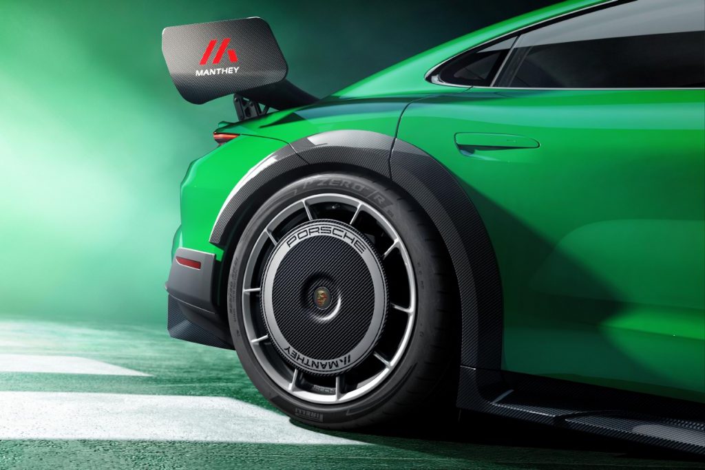 Taycan Turbo GT Manthey Kit Nürburgring Record | Champion Porsche back wheel