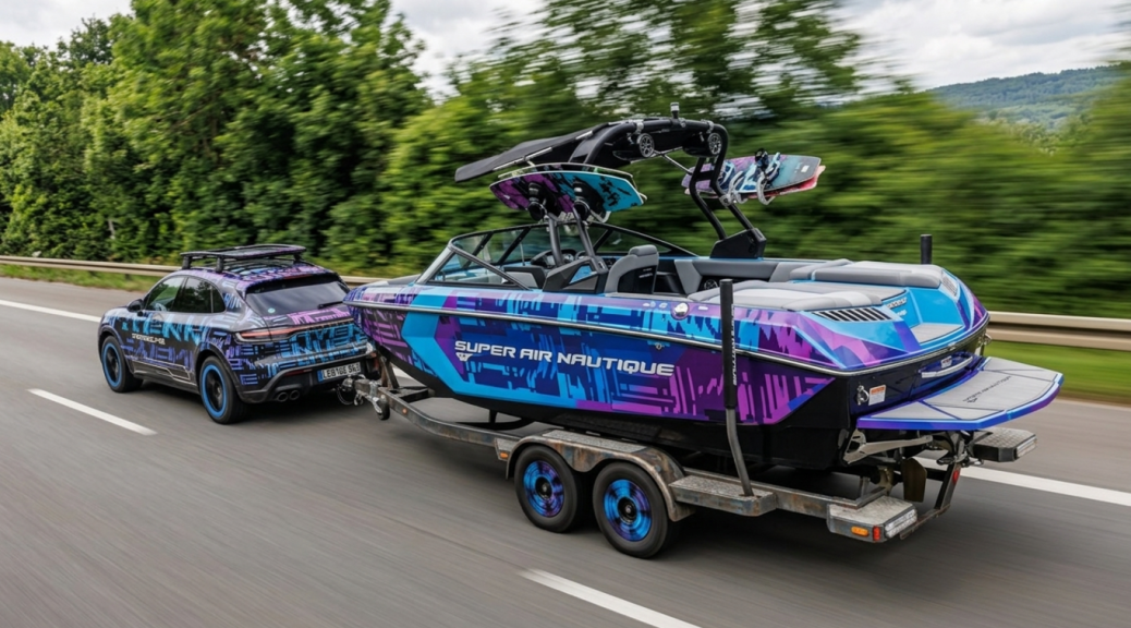 cayenne electric towing a boat