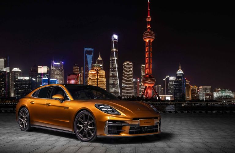 Front-quarter view of the 2026 Porsche Panamera