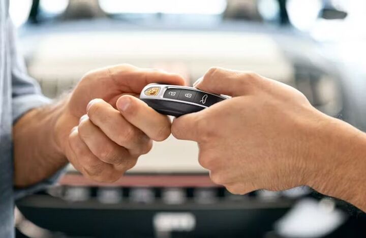 Man giving key fob