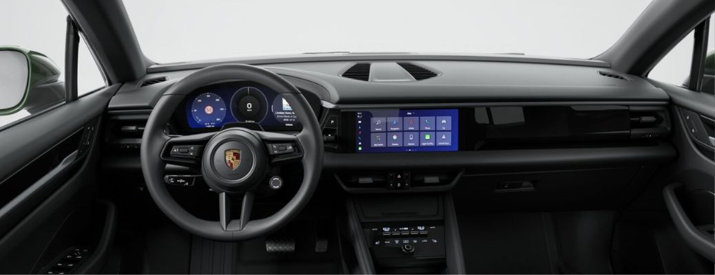 Interior front dash of the 2026 Porsche Macan Electric