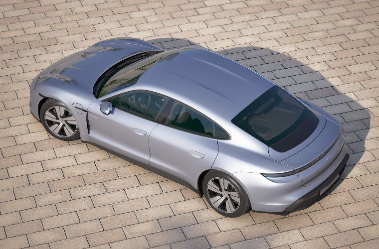 2027 Porshce Taycan exterior top view