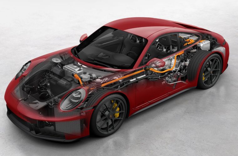 Engine of the 2026 Porsche Carrera 911 GTS