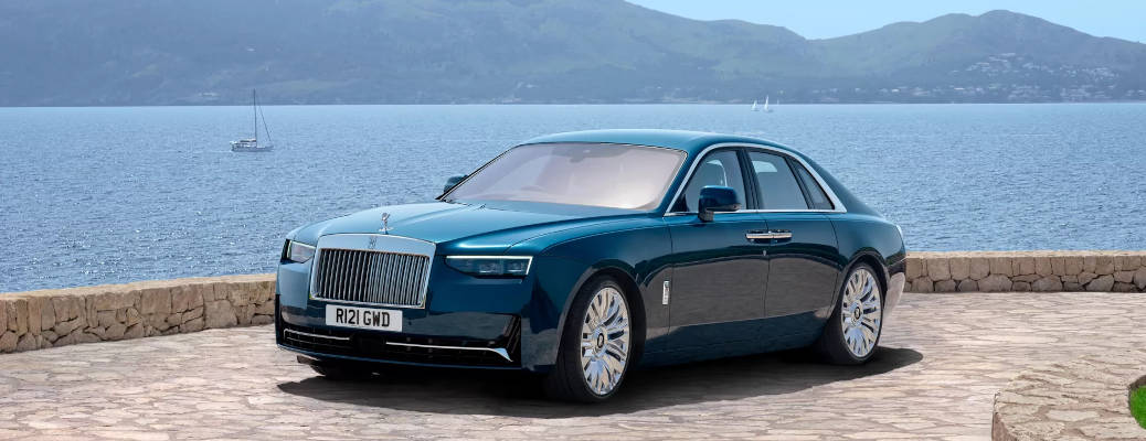A front quarter exterior view of the 2025 Rolls-Royce Ghost