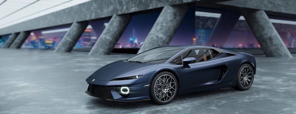 A side external view of the Lamborghini Temerario
