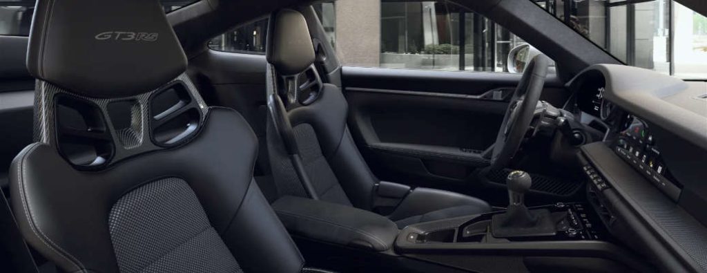 The interior of the 2026 Porsche 911 GT3 RS with the Weissach Package