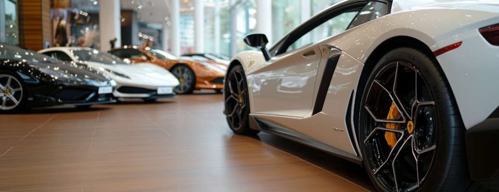 High-end cars at the Miami International Auto Show