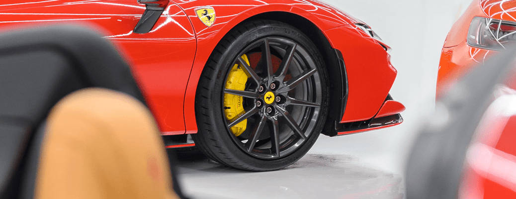 A supercar being serviced near Miami, FL