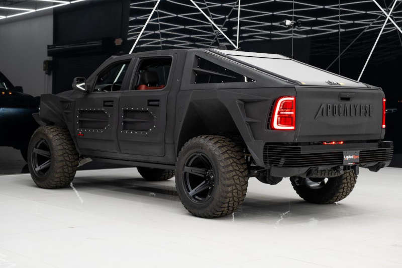 The rear side exterior of the 2025 Ram 1500 Apocalypse SuperTruck.