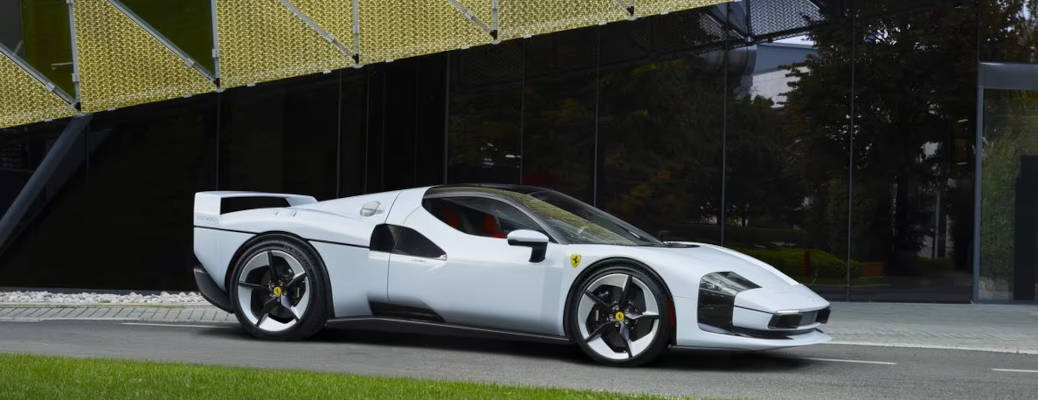 A side exterior view of the ultra-rare Ferrari SC40