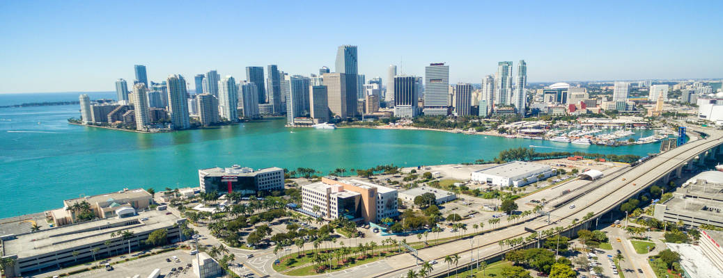 The Miami skyline, host to the Biltmore and ModaMiami 2026