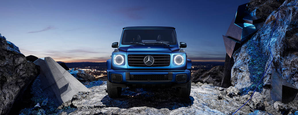A front external view of the 2026 Mercedes G 580 SUV