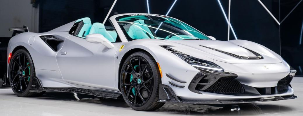 Front-quarter view of the 2023 Ferrari F8 Spider