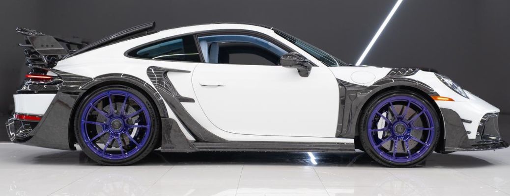 Side view of the 2025 Porsche 911 White