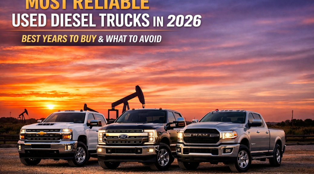 Most reliable used diesel trucks in 2026 including Duramax, Power Stroke, and Cummins heavy-duty pickups
