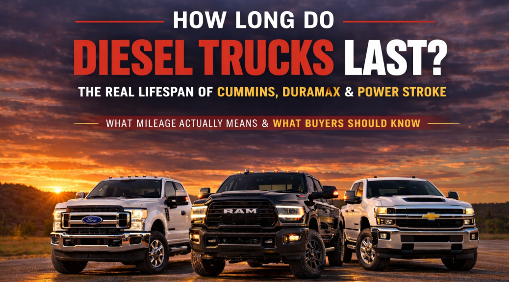 How long diesel trucks last – Cummins Duramax Power Stroke diesel engine lifespan comparison